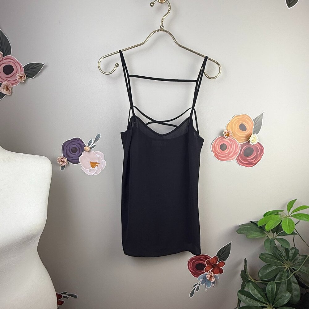 Modcloth Black Strappy Tank - Size - XS